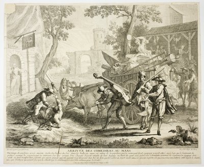 Komikernes ankomst af Jean Baptiste Oudry