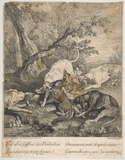 Rævejagt, 1736. af Jean Baptiste Oudry