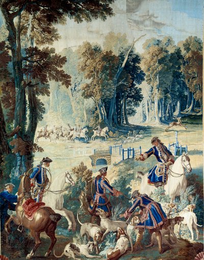 Jagt på Ludvig XV. Tapestry af Jean Baptiste Oudry (1686 - 1755) af Jean Baptiste Oudry