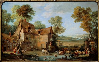 Gårdmaleriet af Jean Baptiste Oudry (1686-1755) 1753 af Jean Baptiste Oudry