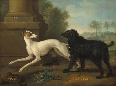 Frøken og Luttine, 1729. af Jean Baptiste Oudry