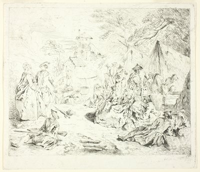 Halte de Soldates af Jean Baptiste Pater