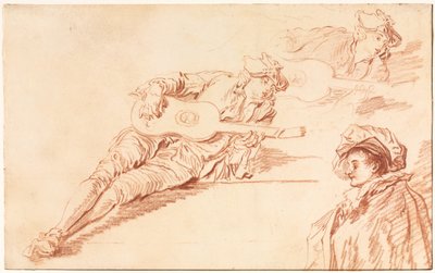 Guitaristen af Jean Baptiste Pater