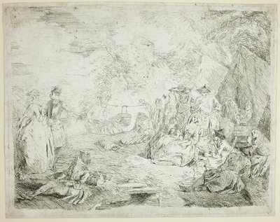 Tropper hviler sig af Jean Baptiste Pater