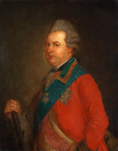 Portræt af prins Charles af Hessen-Kassel 1744-1836. af Jean Baptiste Perronneau