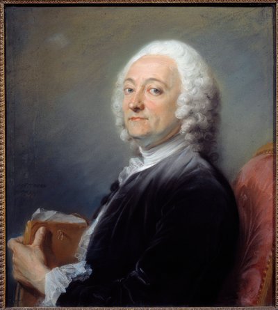 Portræt af maleren Hubert Drouais (1699-1767) Pastelmaleri af Jean-Baptiste Perroneau (Jean Baptiste Perronneau) (1715-1783) 1754 Søn: 0,64x0,57 m Orleans, musee des Beaux Arts - Portræt af maleren (1699-1767). Pastelmaleri b af Jean Baptiste Perronneau