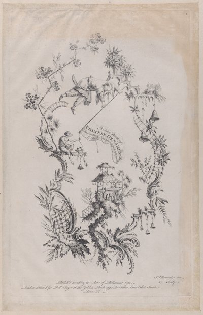 En ny bog med kinesiske ornamenter. Opfundet og indgraveret af J. Pillement, 1755., af Jean Baptiste Pillement