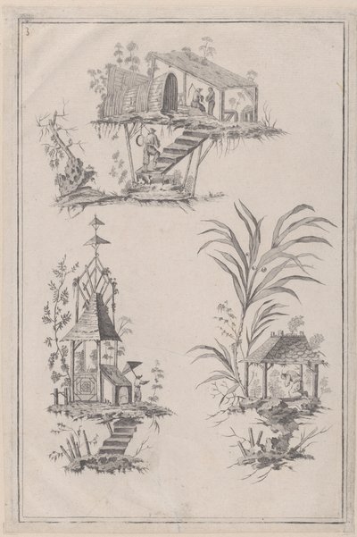 Chinoiserie Ornamenter, ca. 1760-85. af Jean Baptiste Pillement