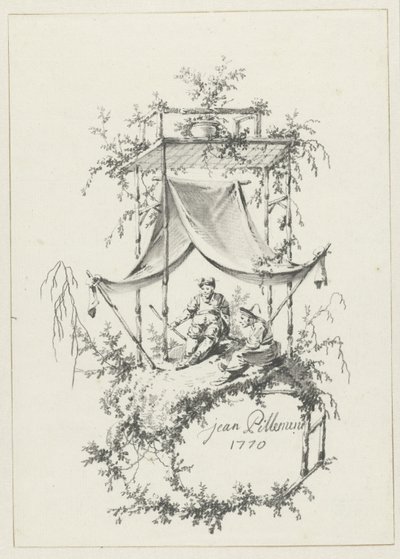 Komposition i Chinoiserie stil af Jean Baptiste Pillement