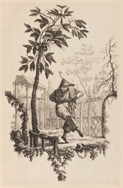 Figur under gren af Jean Baptiste Pillement