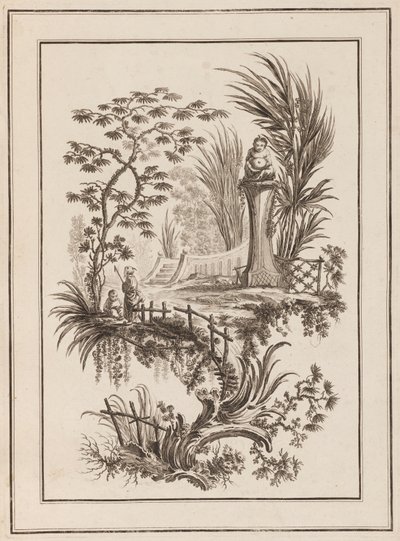 Figurer i haven af Jean Baptiste Pillement