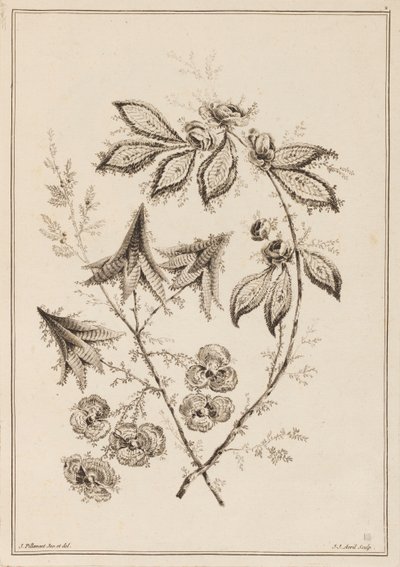 Blomstergren af Jean Baptiste Pillement