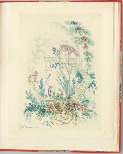 Ornamentalt design fra "Nouvelle suite de cahiers chinois a l