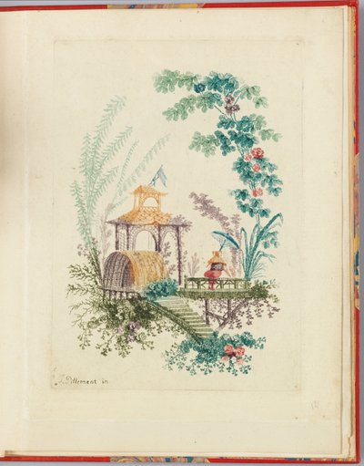 Ornamentalt design fra "Nouvelle suite de cahiers chinois a l