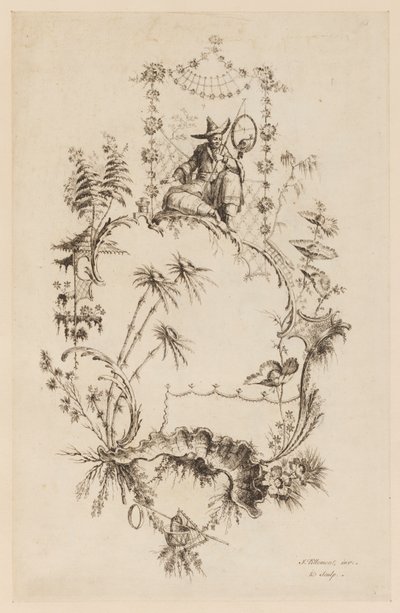 Plade 3, fra "A New Book of Chinese Ornaments" af Jean Baptiste Pillement