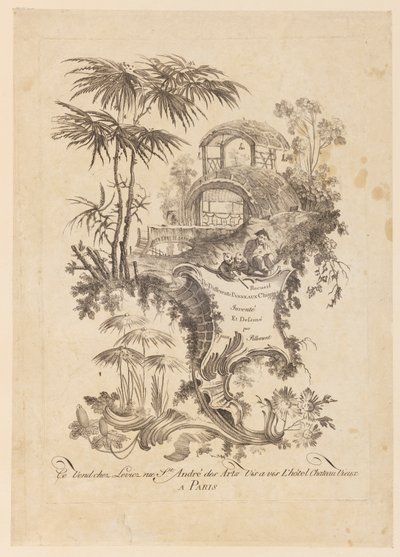 Titelside, "Samling af forskellige kinesiske paneler" af Jean Baptiste Pillement