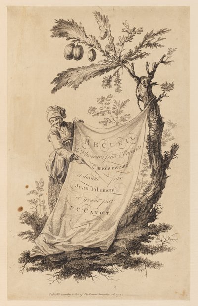 Titelside, "Samling af flere kinesiske børnespil" af Jean Baptiste Pillement