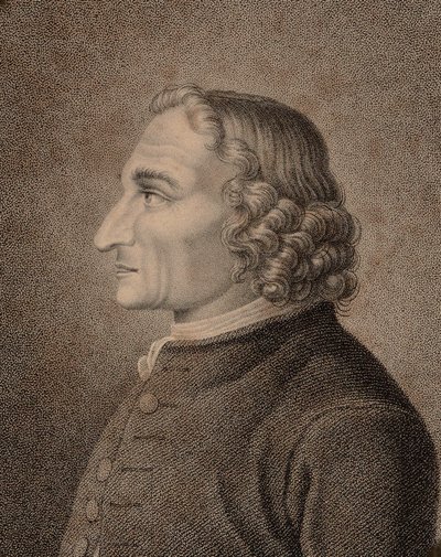 Portræt af violinisten og komponisten Giuseppe Tartini 1692-1770, 1810. af Jean Baptiste Ponce Lambert