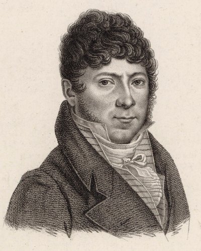 Portræt af violinisten og komponisten Philippe Libon 1775-1838, 1810. af Jean Baptiste Ponce Lambert