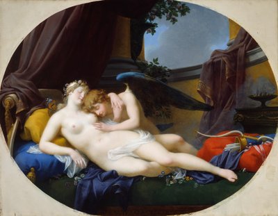 Amor og psyke, 1828. af Jean Baptiste Regnault