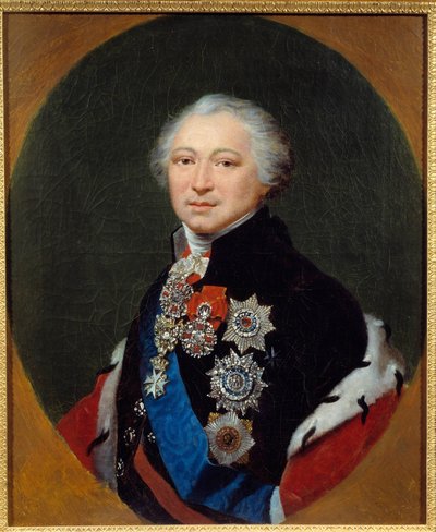 Portræt af prins Alexander Borisovich Kourakin (1752-1818) Maleri af Jean Baptiste Regnault (1754-1829) Paris fra det 19. århundrede, Museum of the Legion d