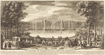 Udsigt over Bassin de Neptun i Versailles have af Jean Baptiste Rigaud