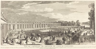 Udsigt over Chateau de Trianon fra siden af ​​Parterre af Jean Baptiste Rigaud