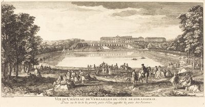 Udsigt over slottet i Versailles fra Cote de l
