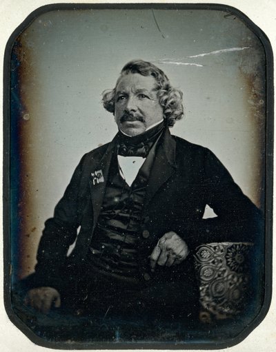 Louis Jacques Mande Daguerre af Jean Baptiste Sabatier Blot