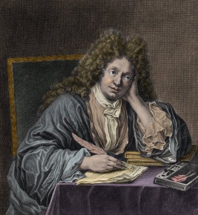 Portræt af Michel Richard Delalande af Jean Baptiste Santerre