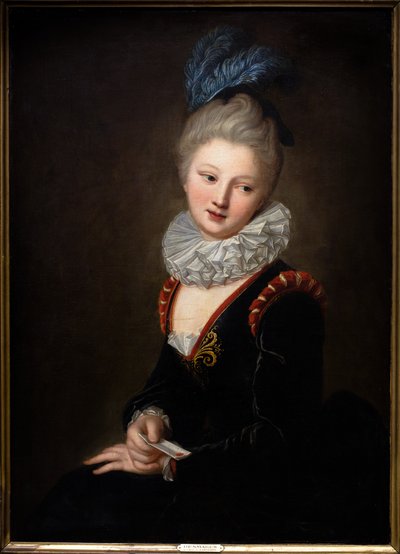 Den unge kvinde med den søde billet af Jean Baptiste Santerre