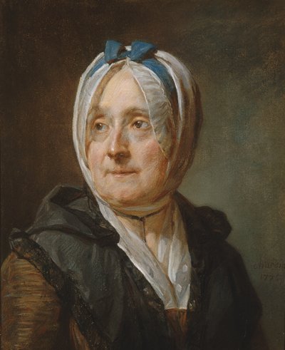 Portræt af Madame Chardin (1707-91) 1775 af Jean Baptiste Simeon Chardin