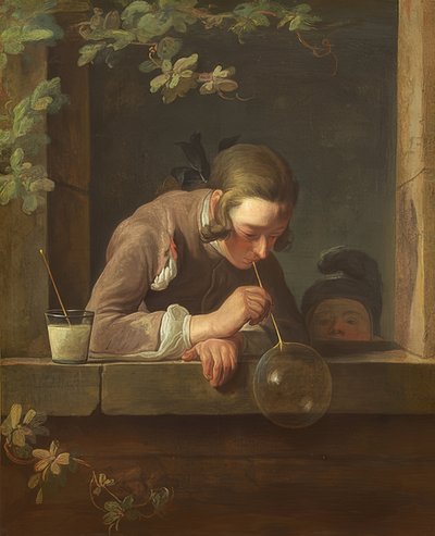 Sæbebobler. Omkring 1733/34 af Jean Baptiste Simeon Chardin