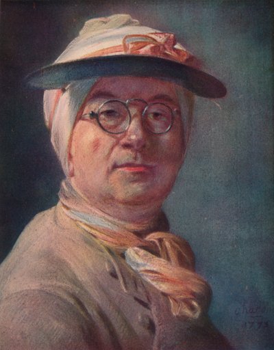 Selvportræt med briller, 1775 af Jean Baptiste Simeon Chardin