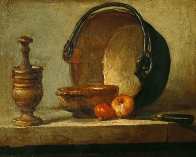 Stilleben med kobberkedel, 1732. af Jean Baptiste Simeon Chardin
