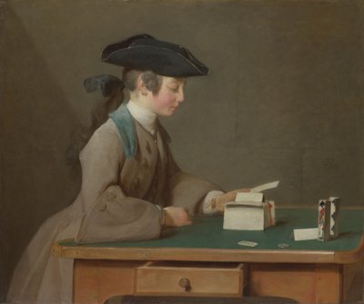 The House of Cards, ca. 1736 af Jean Baptiste Simeon Chardin