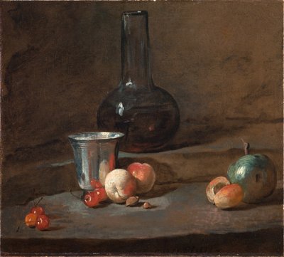 Sølvbægeret, ca. 1728 (olie på lærred) af Jean-Baptiste Simeon Chardin