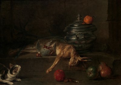 Sølvterrin, ca. 1728-30. af Jean Baptiste Simeon Chardin