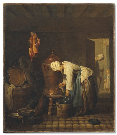 Fransk:  La fontaine
Tysk: Der Brunnen af Jean-Baptiste Simeon Chardin