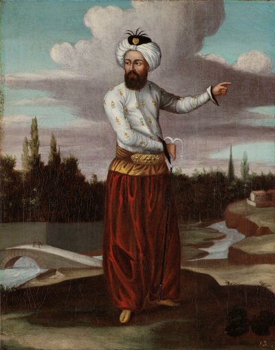 En Chaous, en Kurer til Sultanen af Jean Baptiste Vanmour (workshop of)