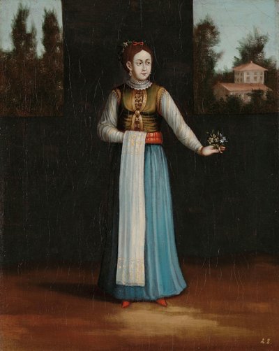Kvinde fra den albanske kyst af Jean Baptiste Vanmour (workshop of)