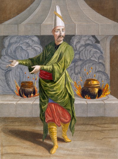 Beulouk-Bachi, chefkok for sultanen, ca. 1708 af Jean Baptiste Vanmour