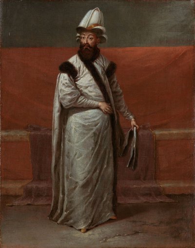 Storvesir Nev?ehirli Damat ?brahim Pasa, ca. 1727-30 (olie på lærred) af Jean Baptiste Vanmour