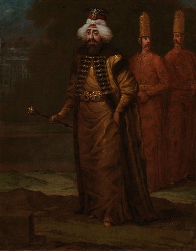 Sultan Ahmed III, ca. 1727-30 af Jean Baptiste Vanmour