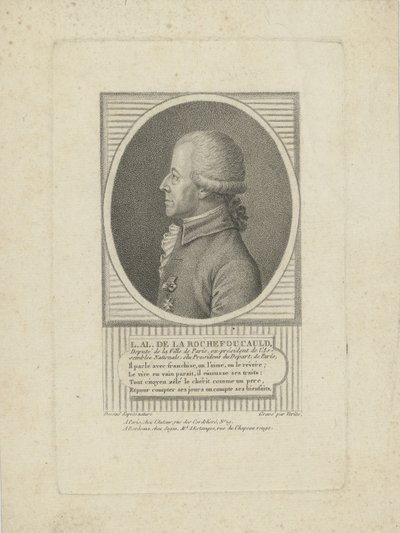 Louis-Alexandre de La Rochefoucauld, hertug af Enville 1743-1792, 1790
