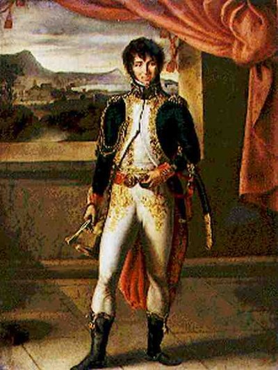 Portræt af Joachim Murat (1767-1815) (olie på lærred) af Jean Baptiste Vicar