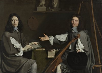 Dobbeltportræt af begge kunstnere af Jean Baptiste de Champaigne