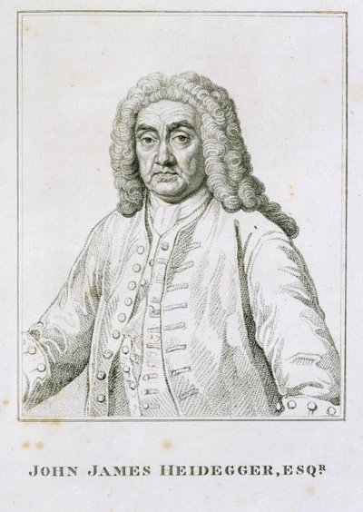 John James Heidegger (1666-1749) af Jean Baptiste van Loo