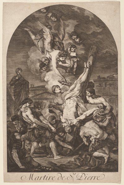 Martire de St. Pierre Sankt Peters martyrium, ca. 1750