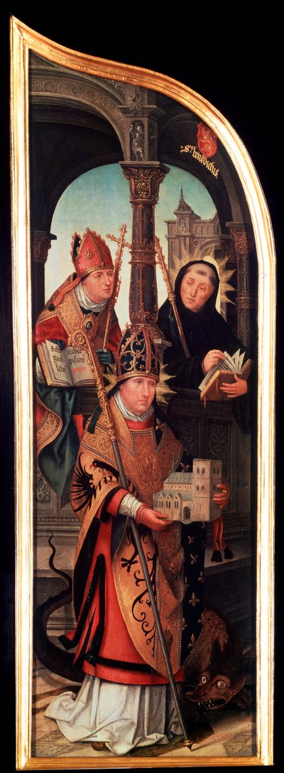 Bebudelsen, Triptykon, sidepanel, 1517. af Jean the Elder Bellegambe